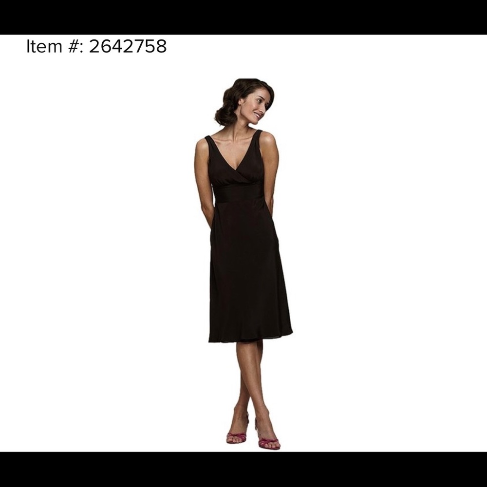 Black formal j crew dress (silk)